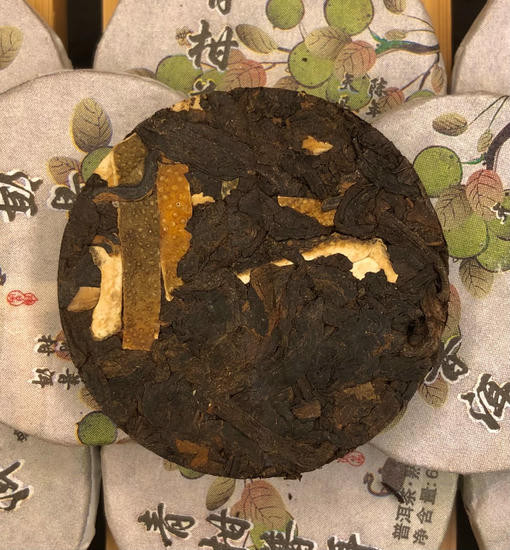 Шу Пуэр "Зеленый Мандарин" - Му Чжи