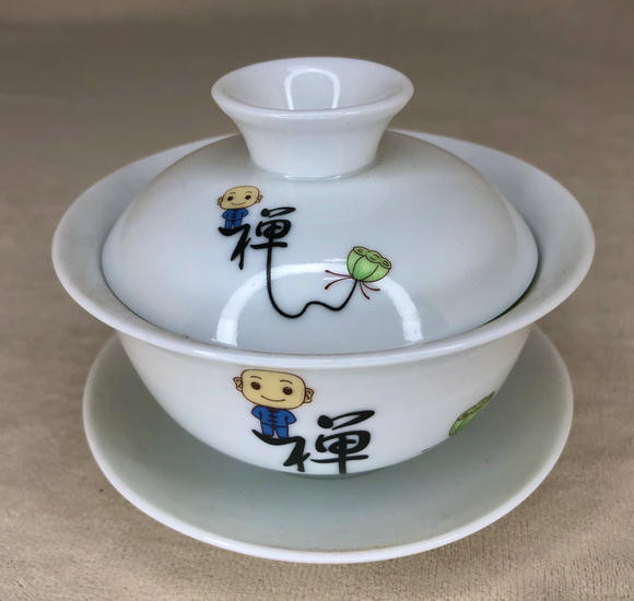 Фарфоровая Гайвань "Дао" -120 мл. Фарфоровая Гайвань "Дао" -120 мл.