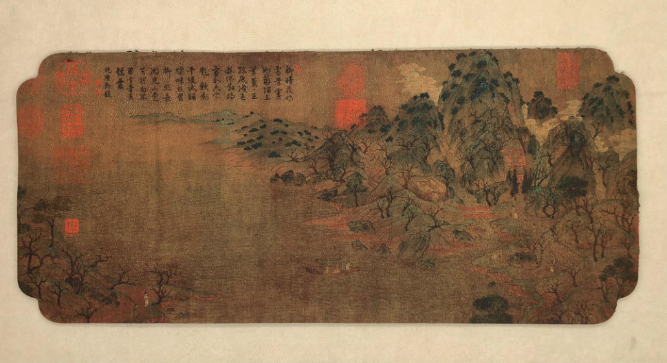 Чайное полотенце "Цвет персика"