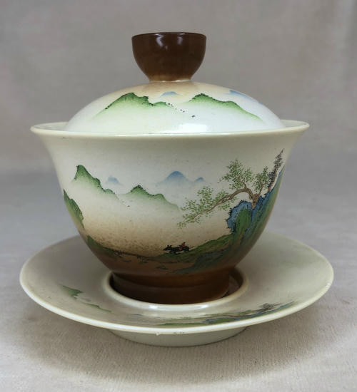 Фарфоровая гайвань "Начало" -130 мл.