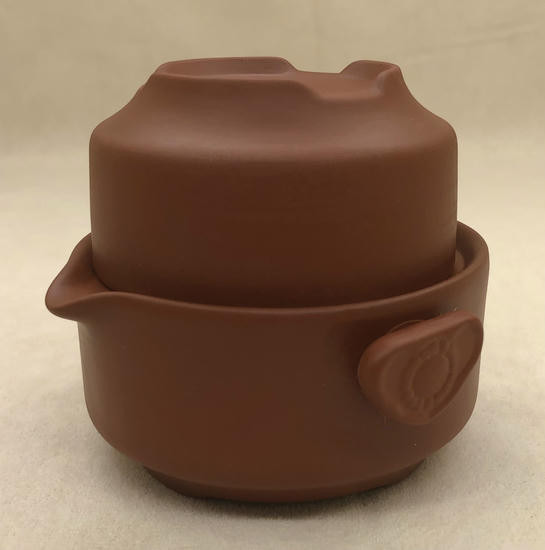 Набор Гайвань + Пиала "Пуэрный Тясицу" - Рыжий