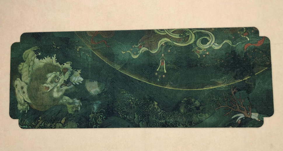 Чайное полотенце "Зверь и Лотос"