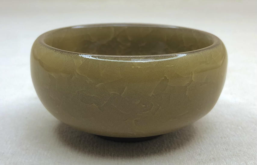 Пиала в стиле Колотый лед "Рыбка в пруду" - 50 мл.