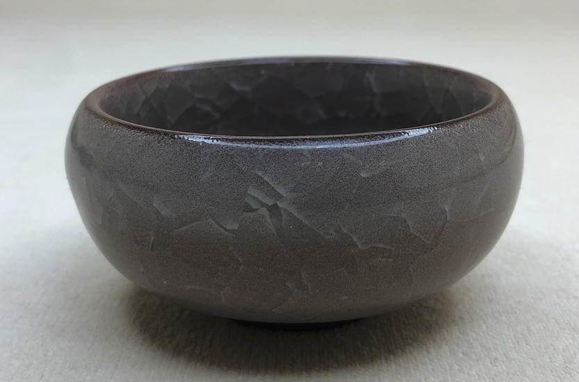 Пиала в стиле Колотый лед "Рыбка в пруду" - 50 мл.